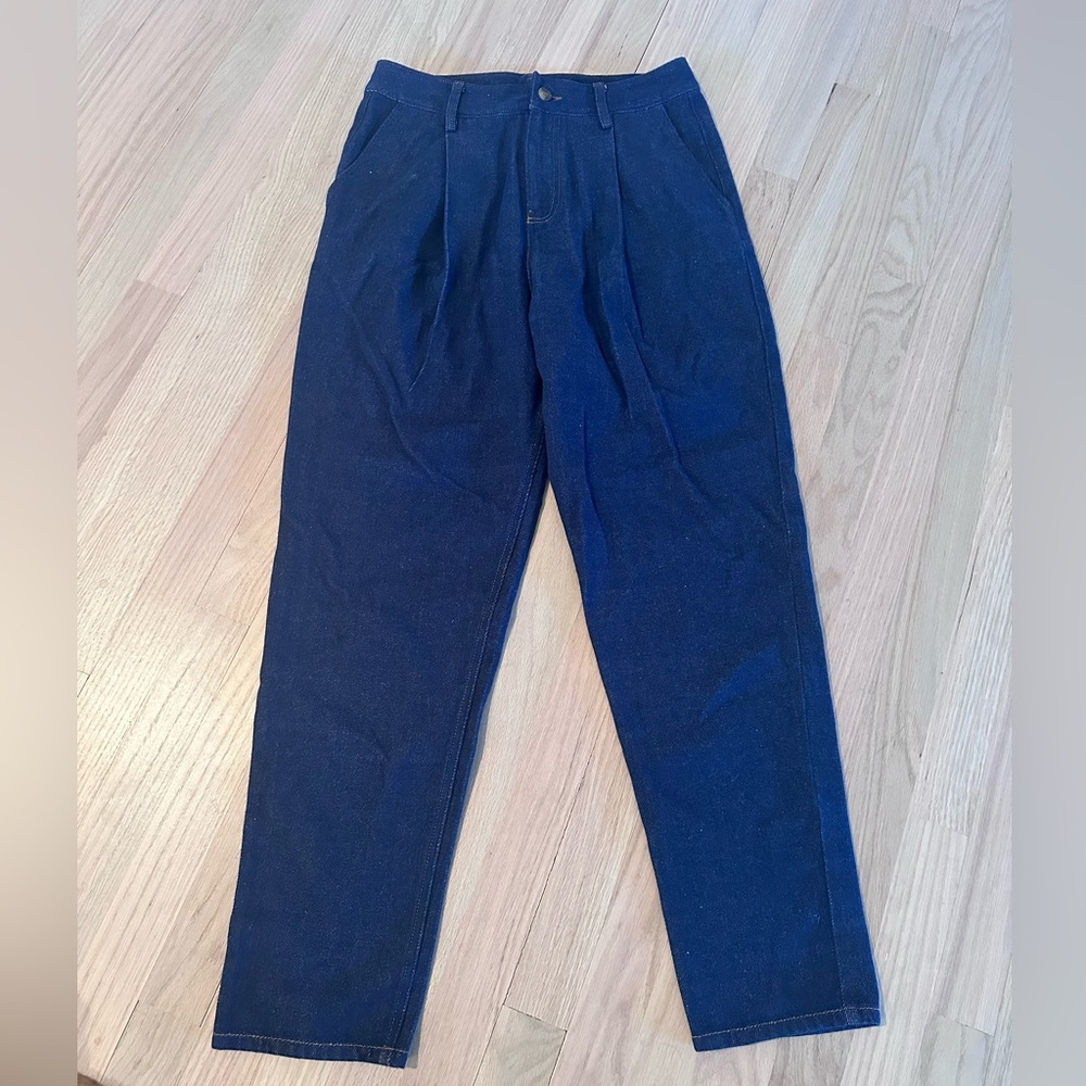Women's High Rise Dark Blue Jeans